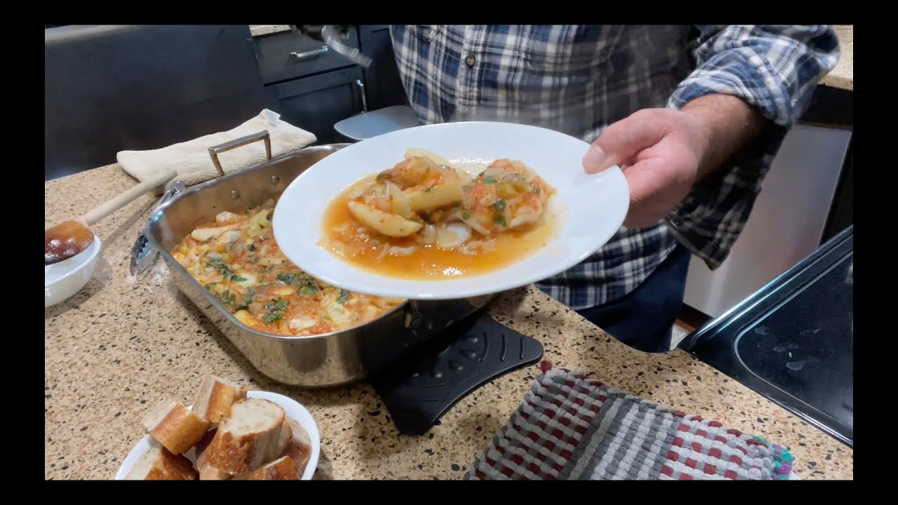 Traditional Greek Baked Cod 