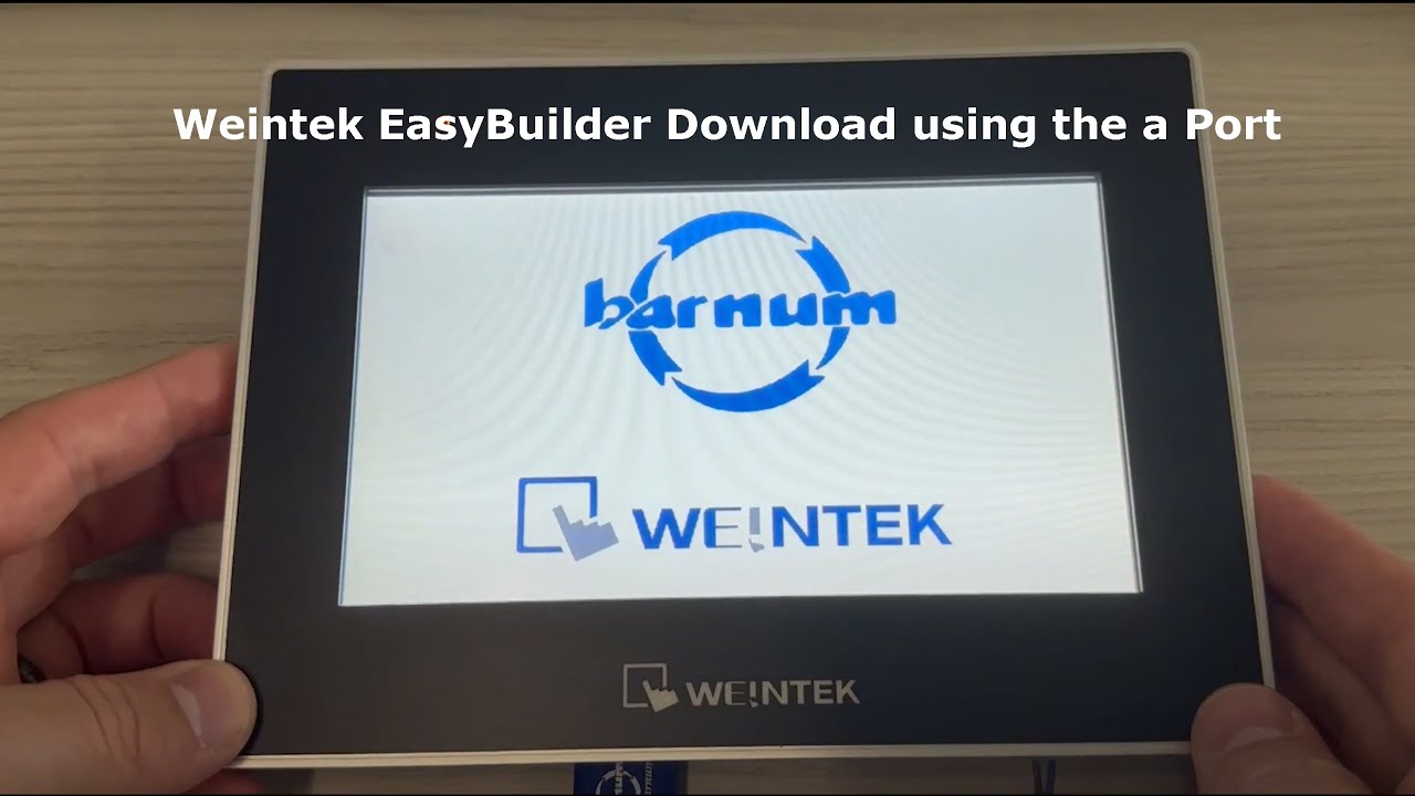 Weintek EasyBuilder Download using the USB port