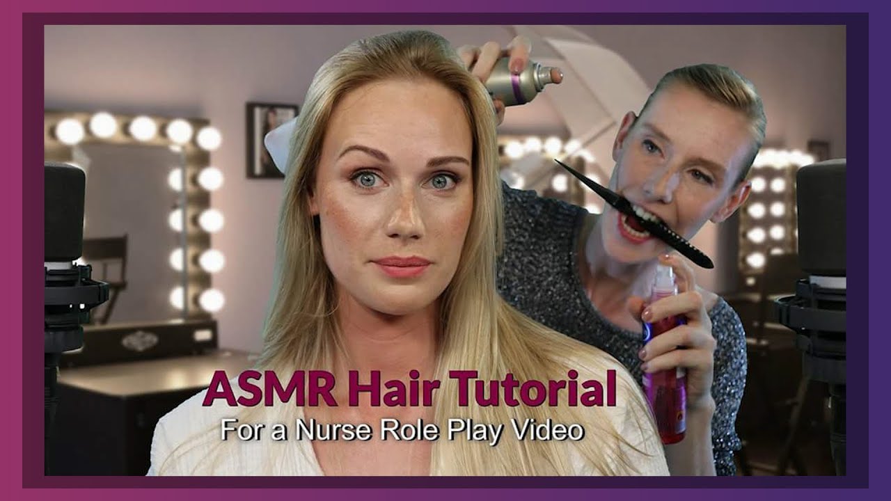 ASMR Failed Hair Tutorial 😂 (Amanda's Hairsalon) Tingly Hair Sounds