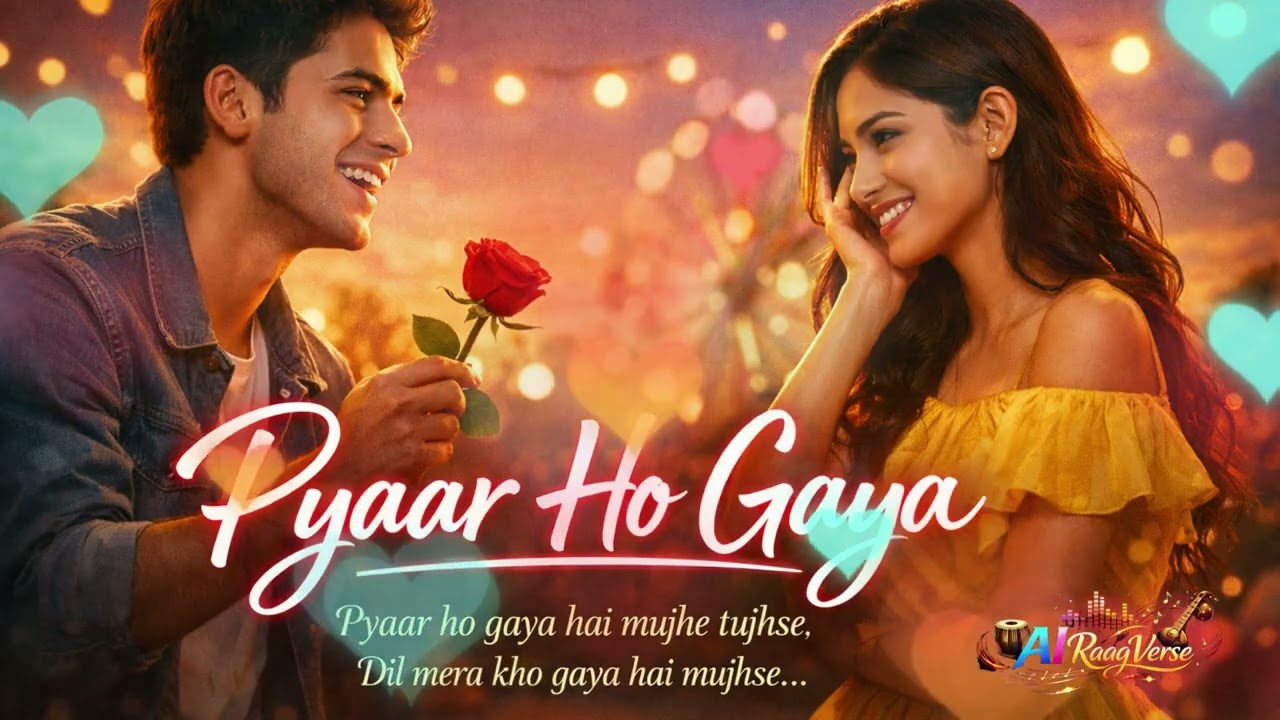 Pyaar Ho Gaya ❤️ Soft Romantic Hindi Song | Bollywood Style AI Music | AI RaagVerse