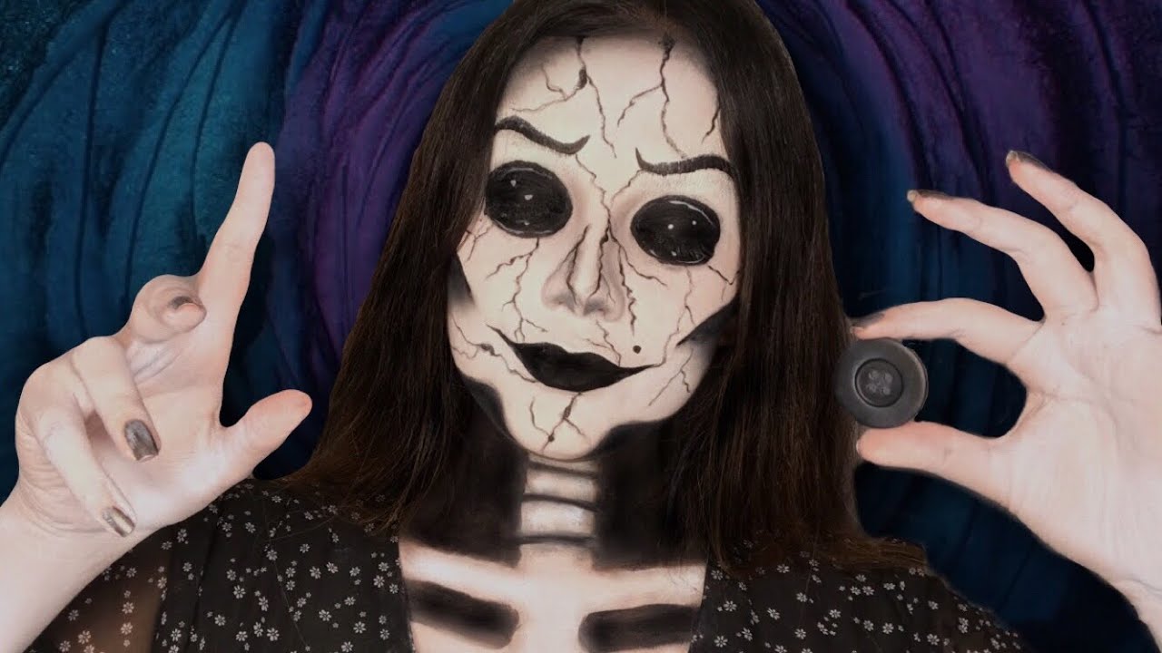 MAKEUP TUTORIAL - OUTRA MÃE DE CORALINE 🖤 #Halloween2020
