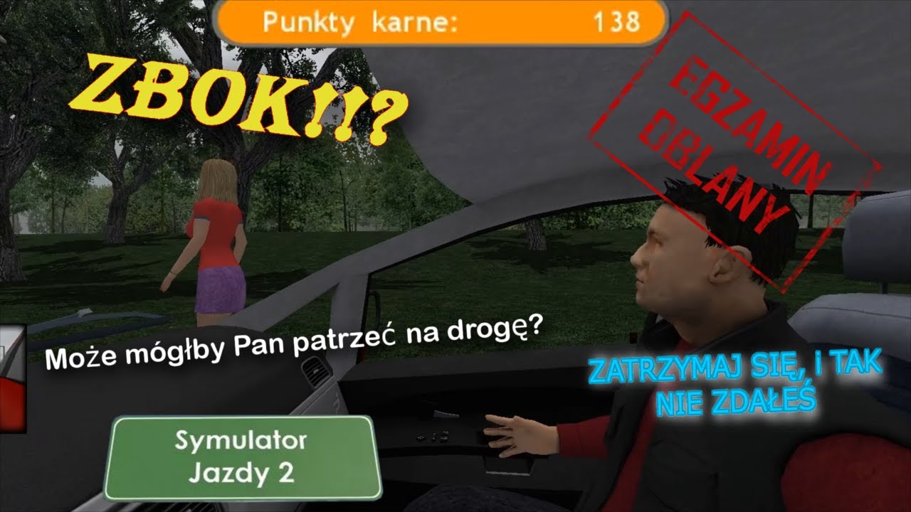 Symulator Wrednego Egzaminatora Prawa Jazdy OSTRA JAZDA ELKĄ! Fiat Punto 1.2 lpg- Symulator Jazdy 2
