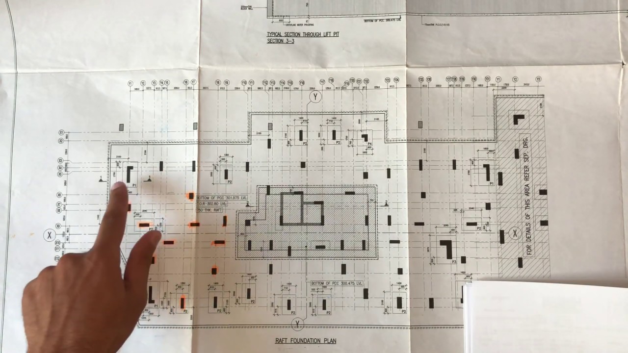 RAFT FOUNDATION PLAN || Civil Engineer FBH