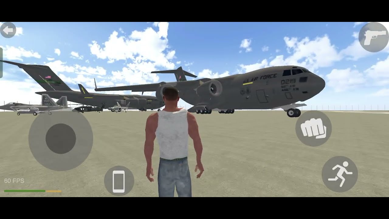 “GTA Mobile Full Action | Franklin Controls US Military Cargo Plane