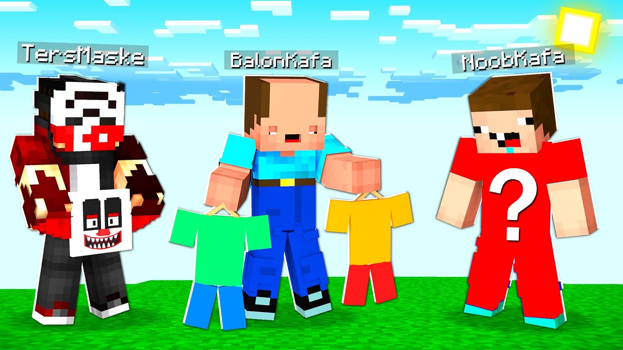 BALON KAFA VE TERS MASKE NOOB'A HEDİYE ALDI !! - BalonCraft #319 - Minecraft