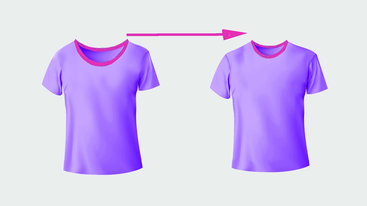 T-Shirt ausschnitt zu weit? #Halsausschnitt an einem T-shirt mit Ärmel verkleinern. Anleitung