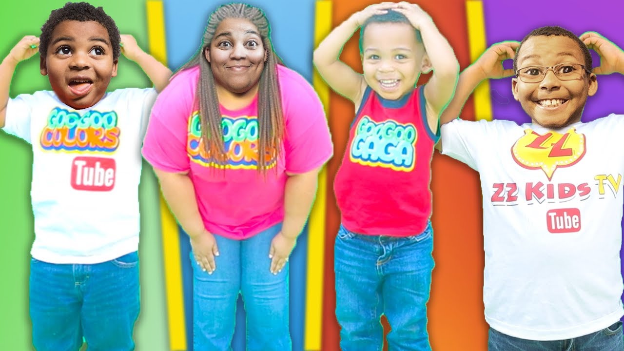 HEAD SHOULDERS KNEES & TOES Song + More! Body Parts Exercise Songs for Children with Goo Goo Gaga!
