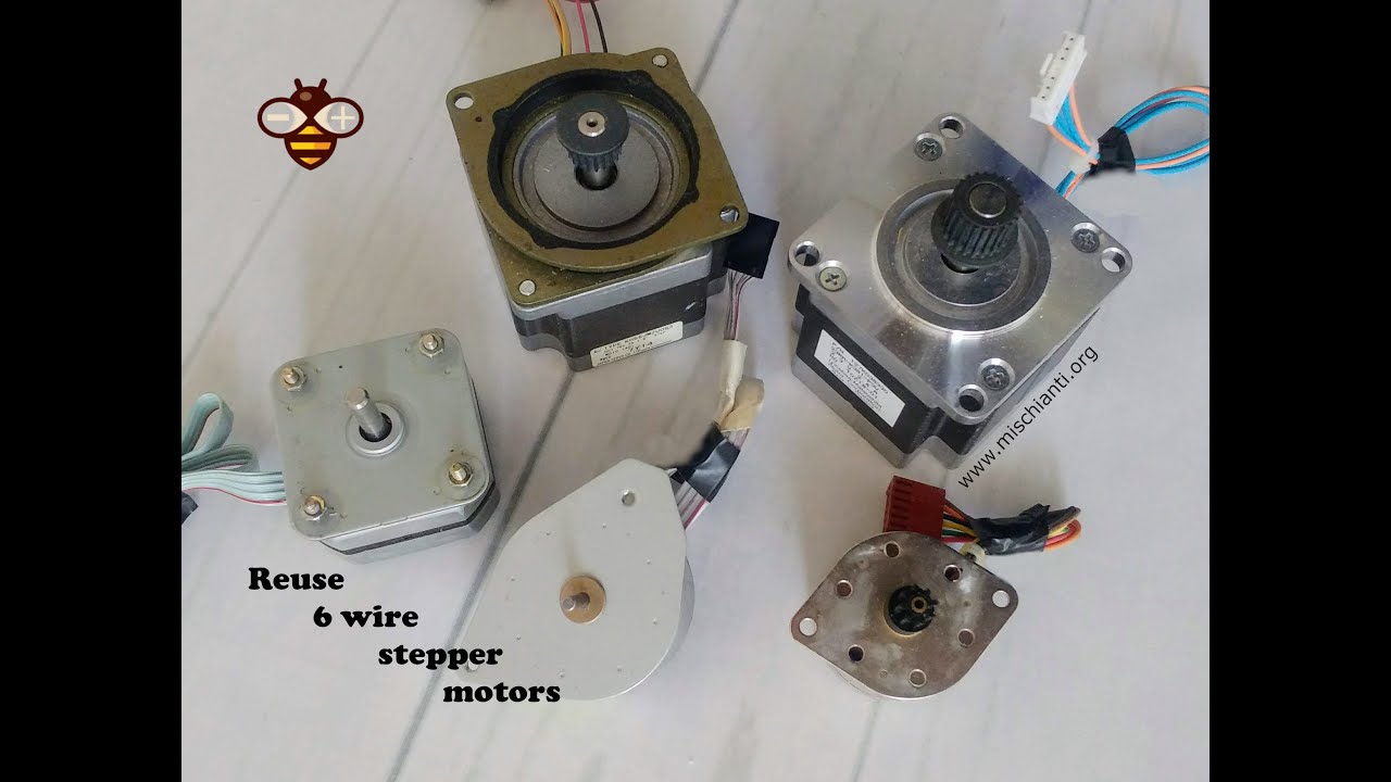 Identify 6 wires stepper motor coils to reuse It