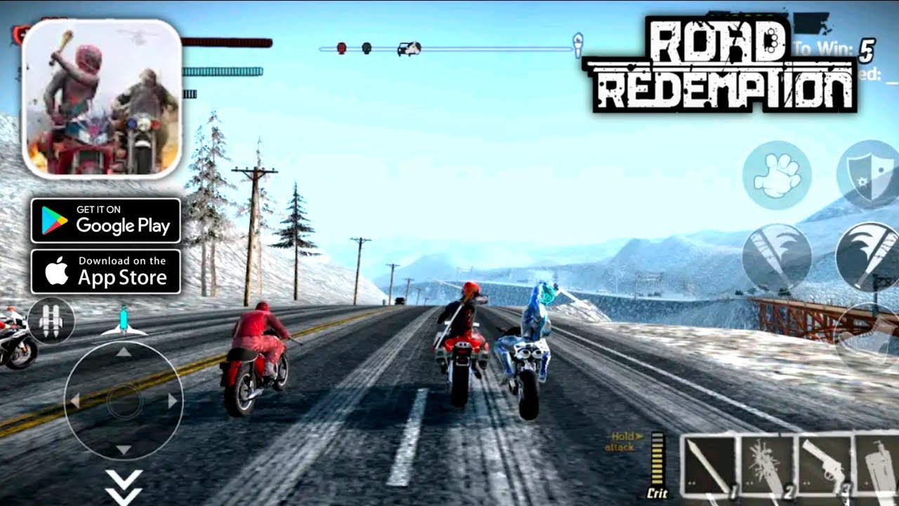 Road Redemption Mobile Gameplay (Android,IOS)