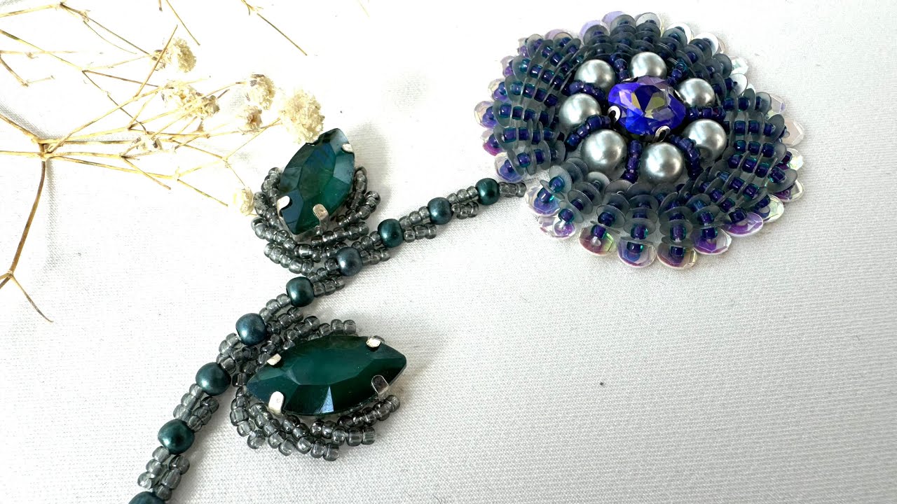 Bead work(hand embroidery / beads work design)جواهردوزی