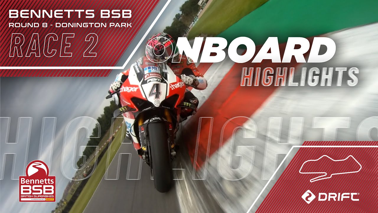 2025 Bennetts British Superbike Championship: RD8 – Donington Park - Race 2 onboard highlights