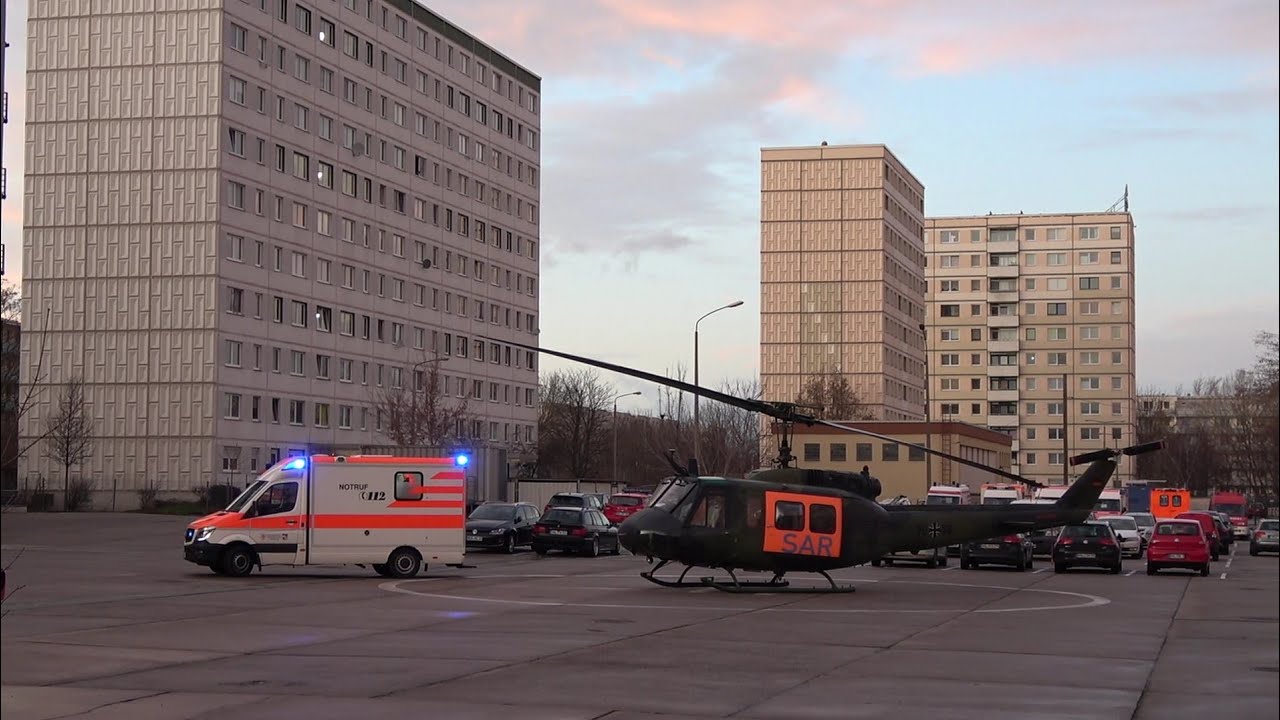 Landung SAR 87 Bell UH-1D Bundeswehr Fliegerhorst Holzdorf+Bilder