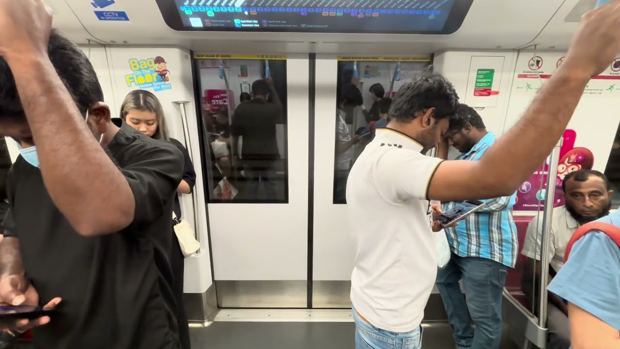 Singapore MRT train ride from Bartley to Upper Changi