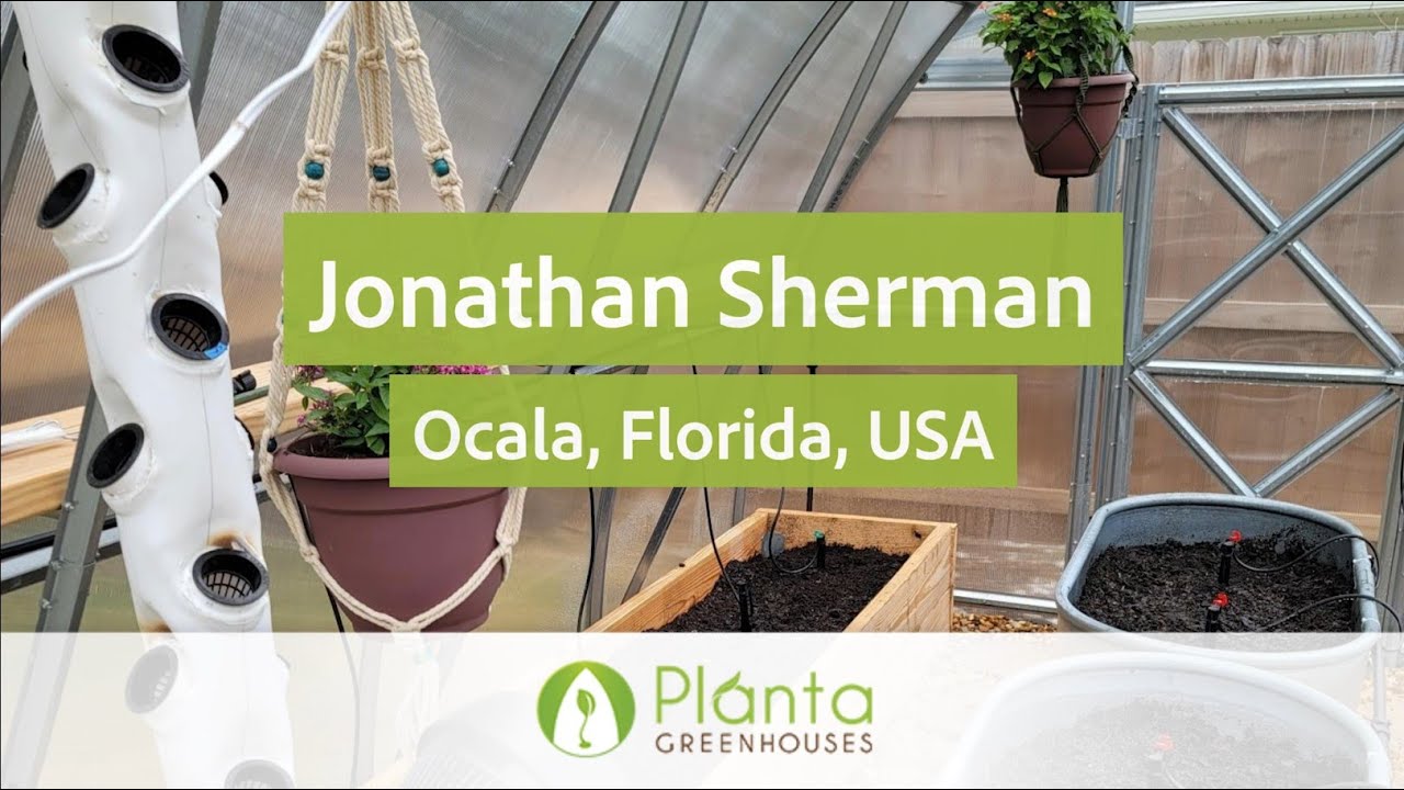 Customer Story: Jonathan Sherman from Ocala, Florida, USA. Sungrow Urban Greenhouse – Customer Story