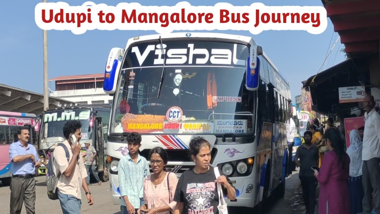 Udupi to Mangalore Bus // Udupi to Mangalore Bus Journey // Udupi to Mangalore Road