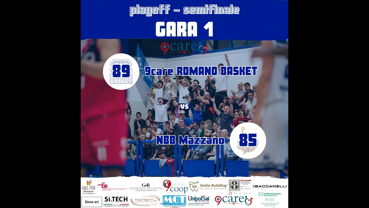 Playoff Semifinale - 9care Romano - NBB Mazzano GARA 1