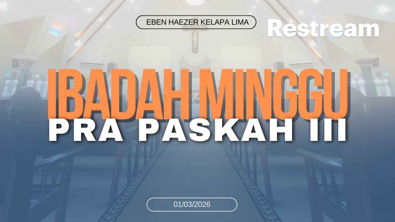 Shalom, Ibadah Minggu Pra Paskah III ||  Minggu, 01 Maret 2026