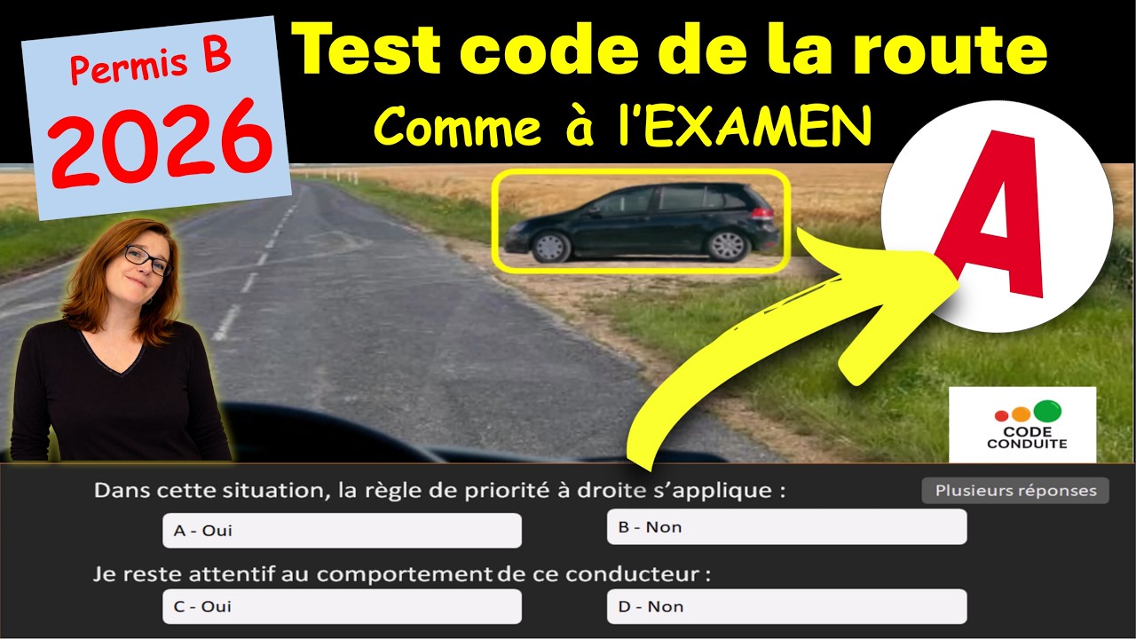 ✅ TEST 4 code de la route année 2026