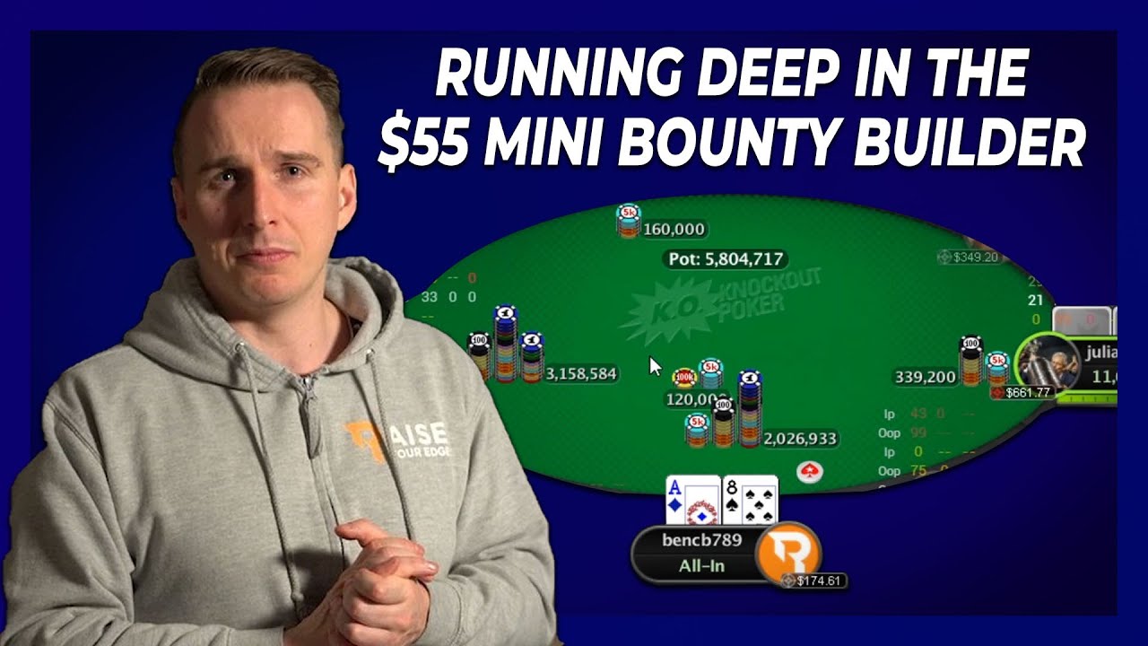 DEEP RUN IN $55 BOUNTY DURING HIGH STAKES POKER TOURNAMENT SESSION!