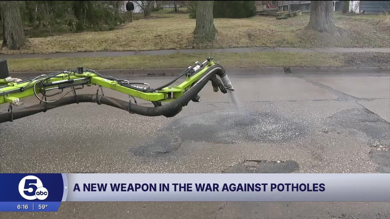 Akron deploys new weapon to fight potholes