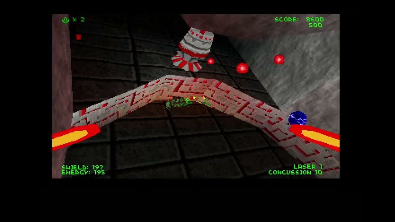 Descent (1996) Sony PlayStation (PS1 PAL) Gameplay