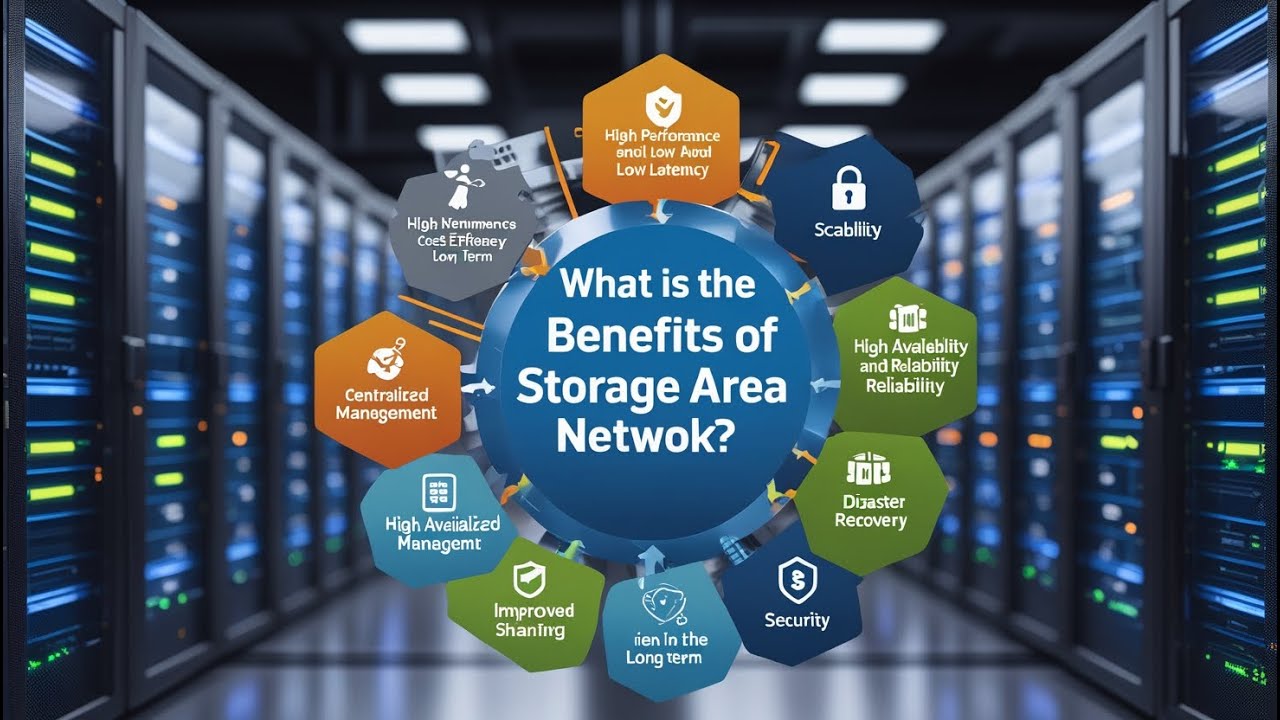 What are the Benefits of Storage Area Network (SAN) | Explain the Benefits of SAN