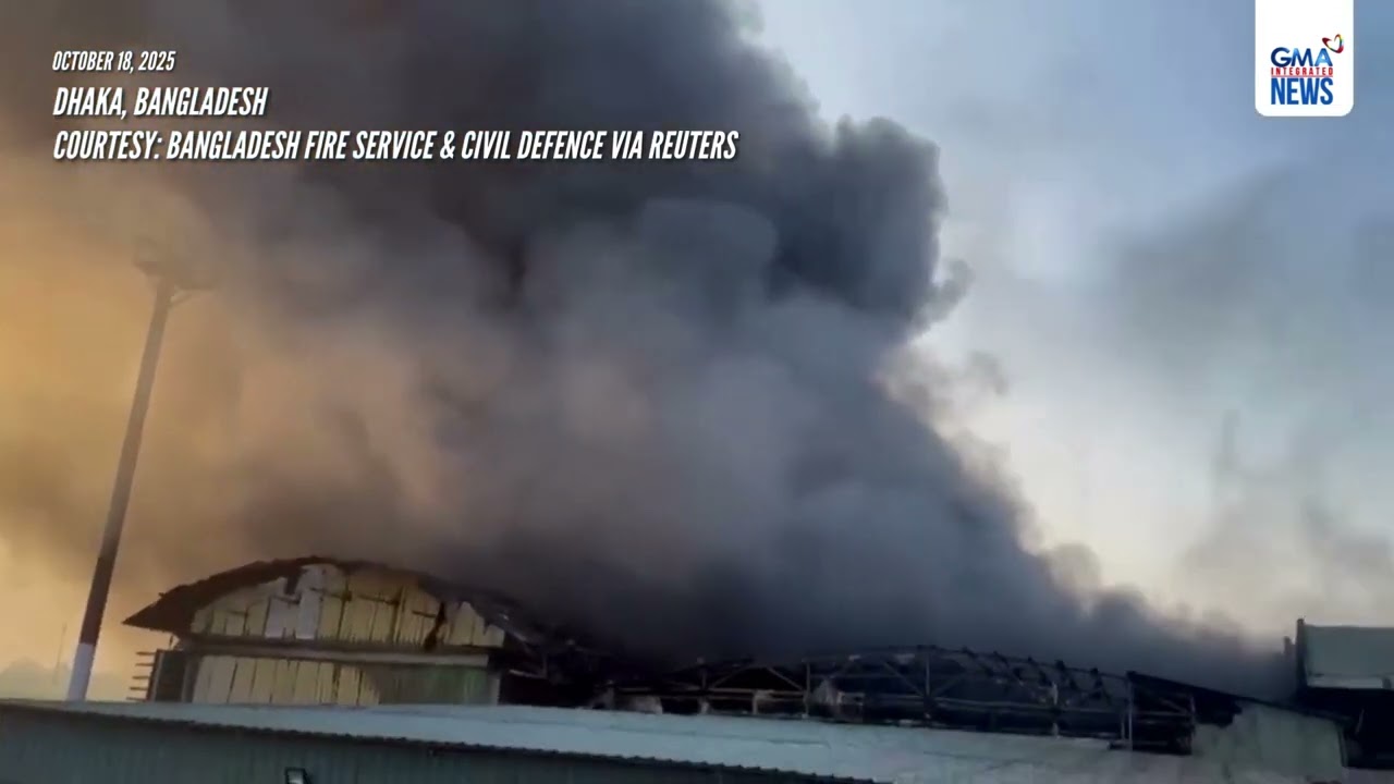 Fire breaks out at Dhaka airport's cargo terminal - media reports | GMA Integrated News