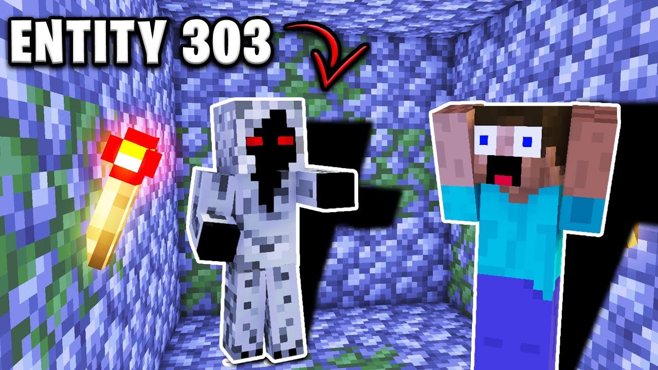 We are TRAPPED in Entity 303's GRAVE... (Scary Minecraft Video