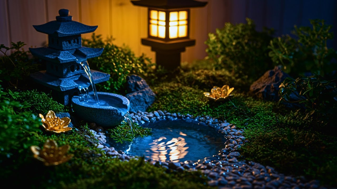 Peaceful Spa Meditation 🌙 Water Sounds & Soft Piano for Sleep, Deep Relaxation & Stress Relief