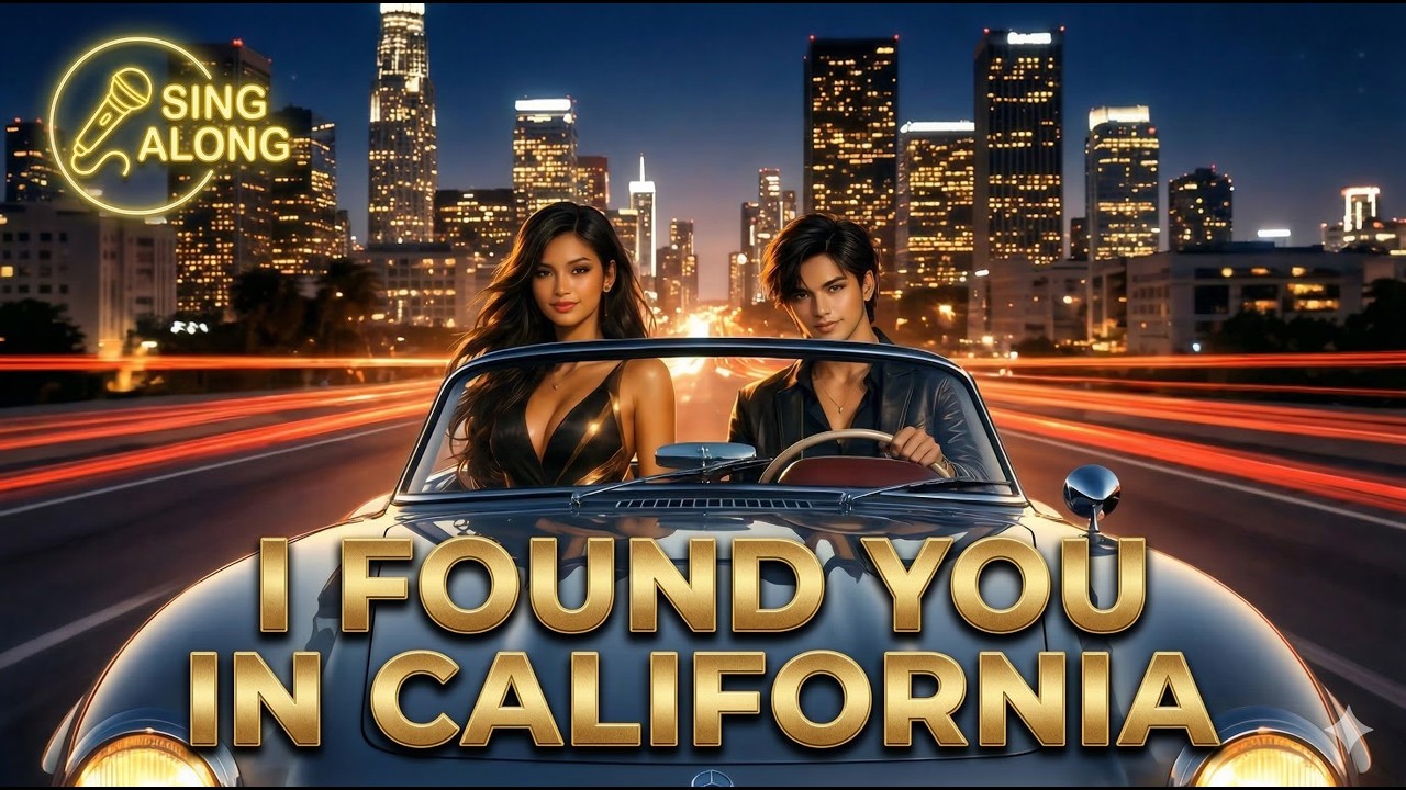 I Found You In California 🎤 Cinematic Karaoke | Sing Along Lyrics