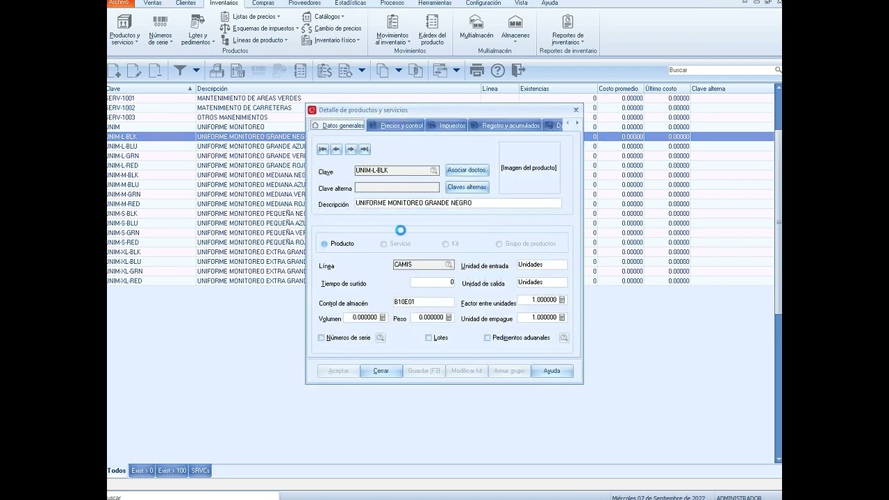 Utilizando Grupos de Productos en SAE
