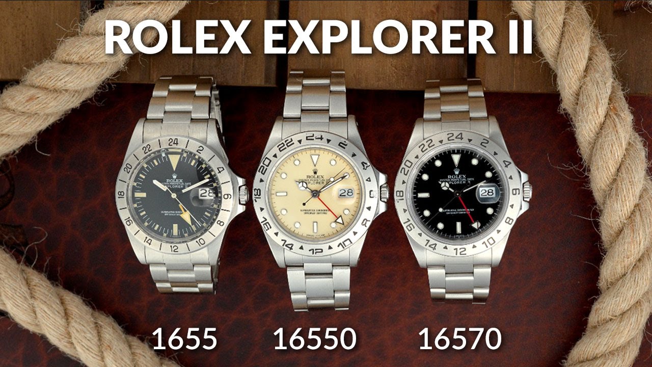 Rolex Explorer II: 1655 против 16550 против 16570