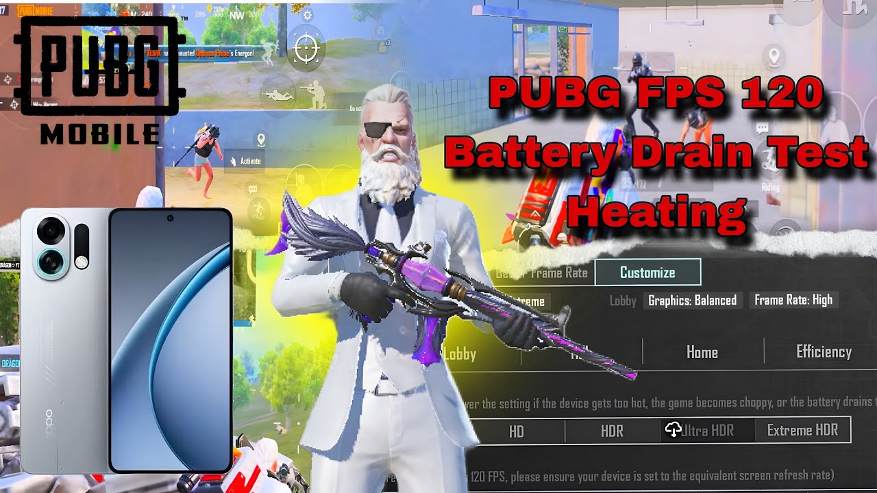 OPPO K13 Turbo Pro 5G PUBG MOBILE / BGMI Test With FPS 120  Meter  | OPPO K13 Turbo Pro Heating Test