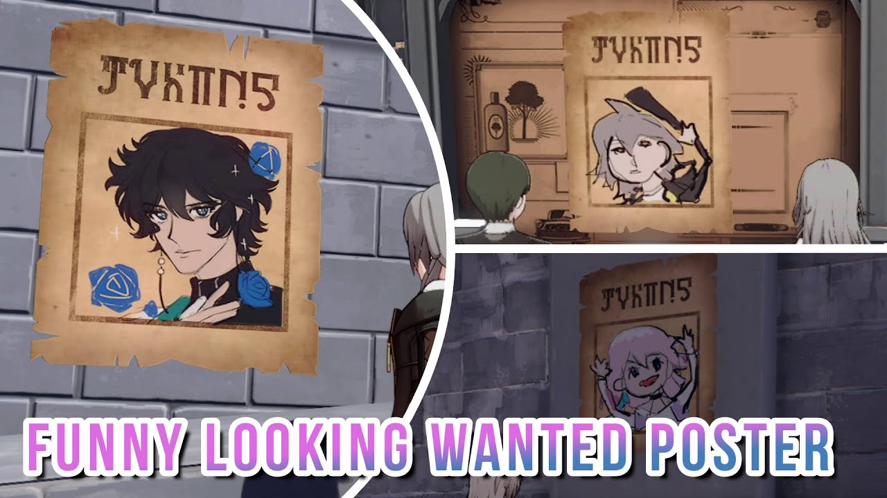 Honkai: Star Rail Funny Looking Wanted Poster