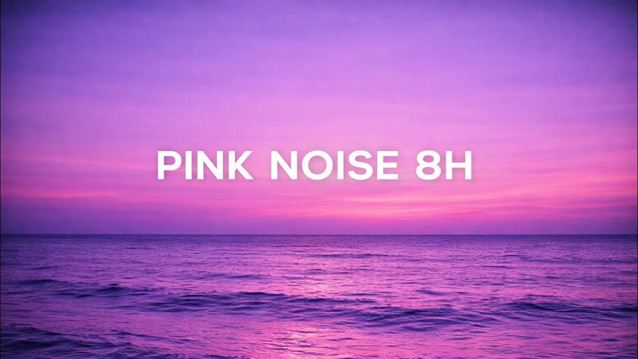 Pink Noise 8 Hours – Violet Ocean at Sunset for Sleep & Deep Relaxation