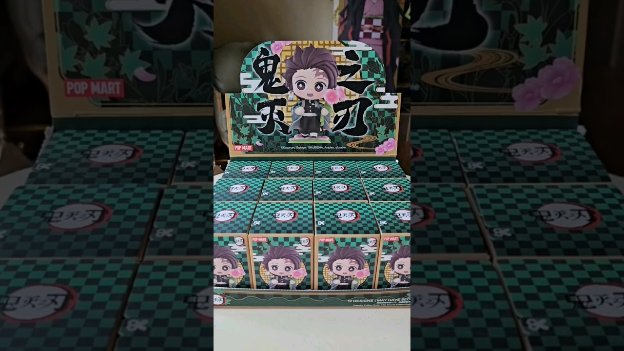 PopMart x Demon Slayer blindbox CASE! (Part 1) #shorts