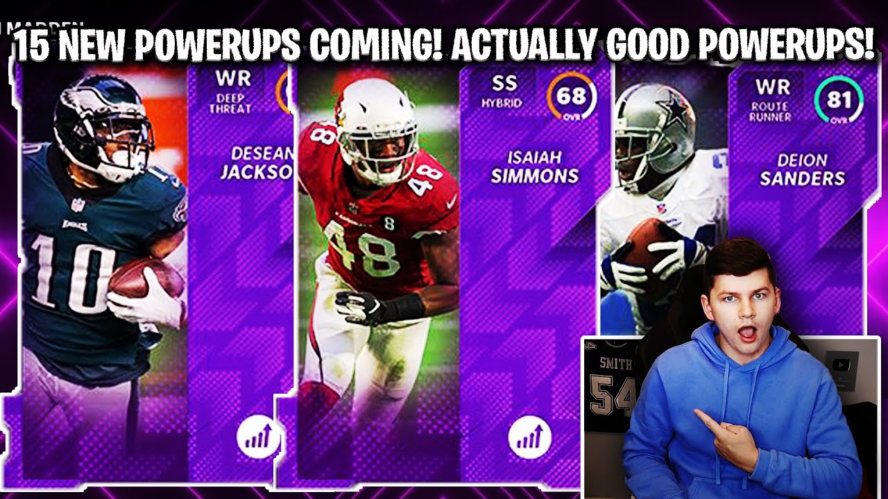 15 NEW POWERUPS COMING! ISAIAH SIMMONS, WR DEION, AND MORE! | MADDEN 21 ULTIMATE TEAM