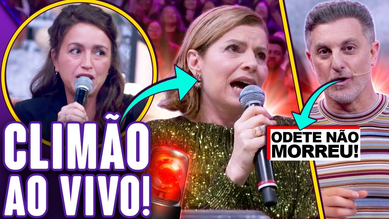 PIORES MOMENTOS DE ODETE ROITMAN E MANUELA DIAS NO DOMING&Atilde;O COM HUCK! | Virou Festa