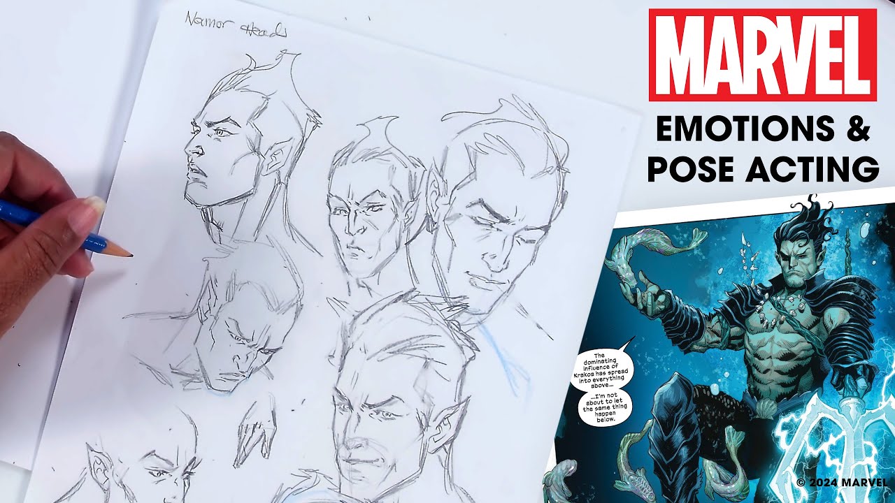 How to Draw Expressive Characters like a Marvel Artist