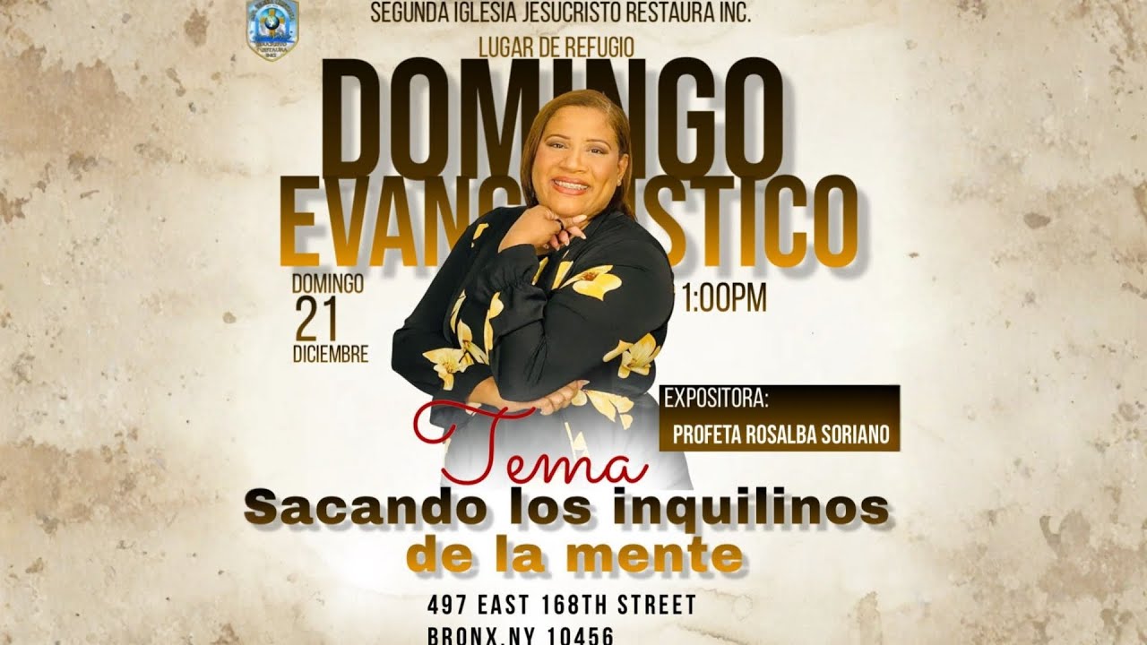 SACANDO LOS INQUILINOS DE LA MENTE | EVANGELISTA ROSALBA SORIANO