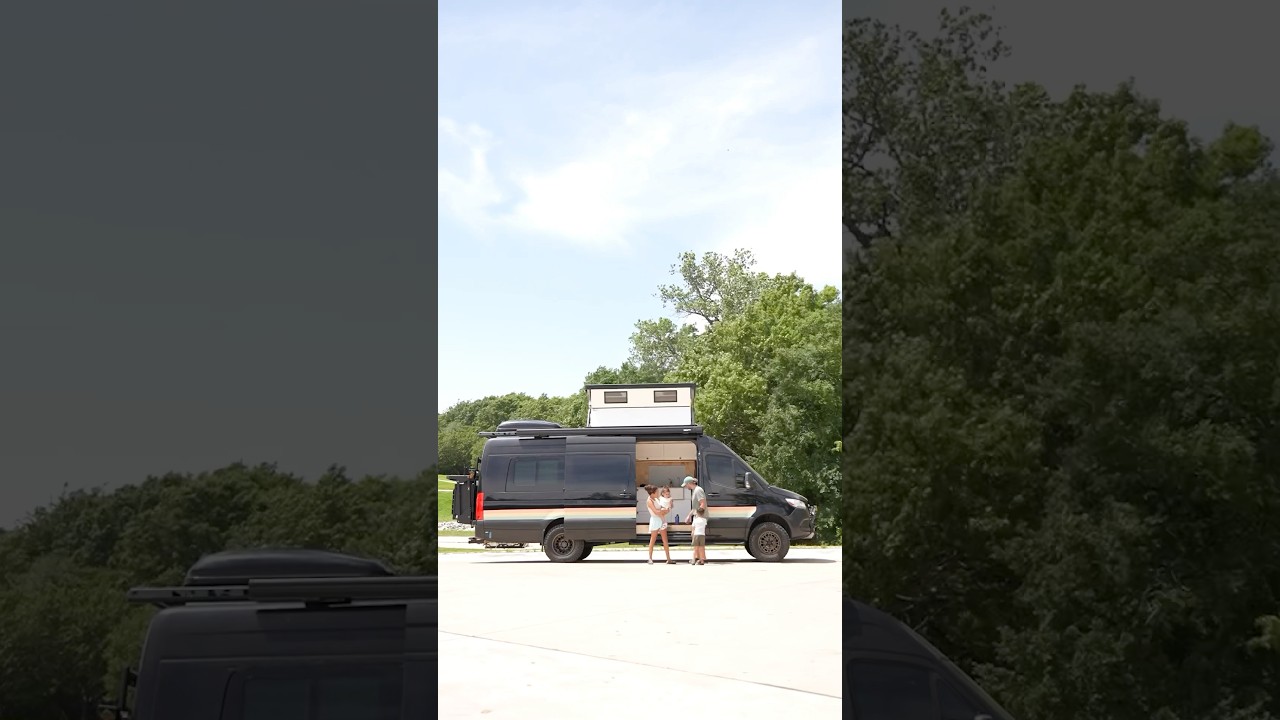 60 Second beginnjng to end Family Van Build (the end 🤯) #vanconversion #vanbuild #vanlife #vantour