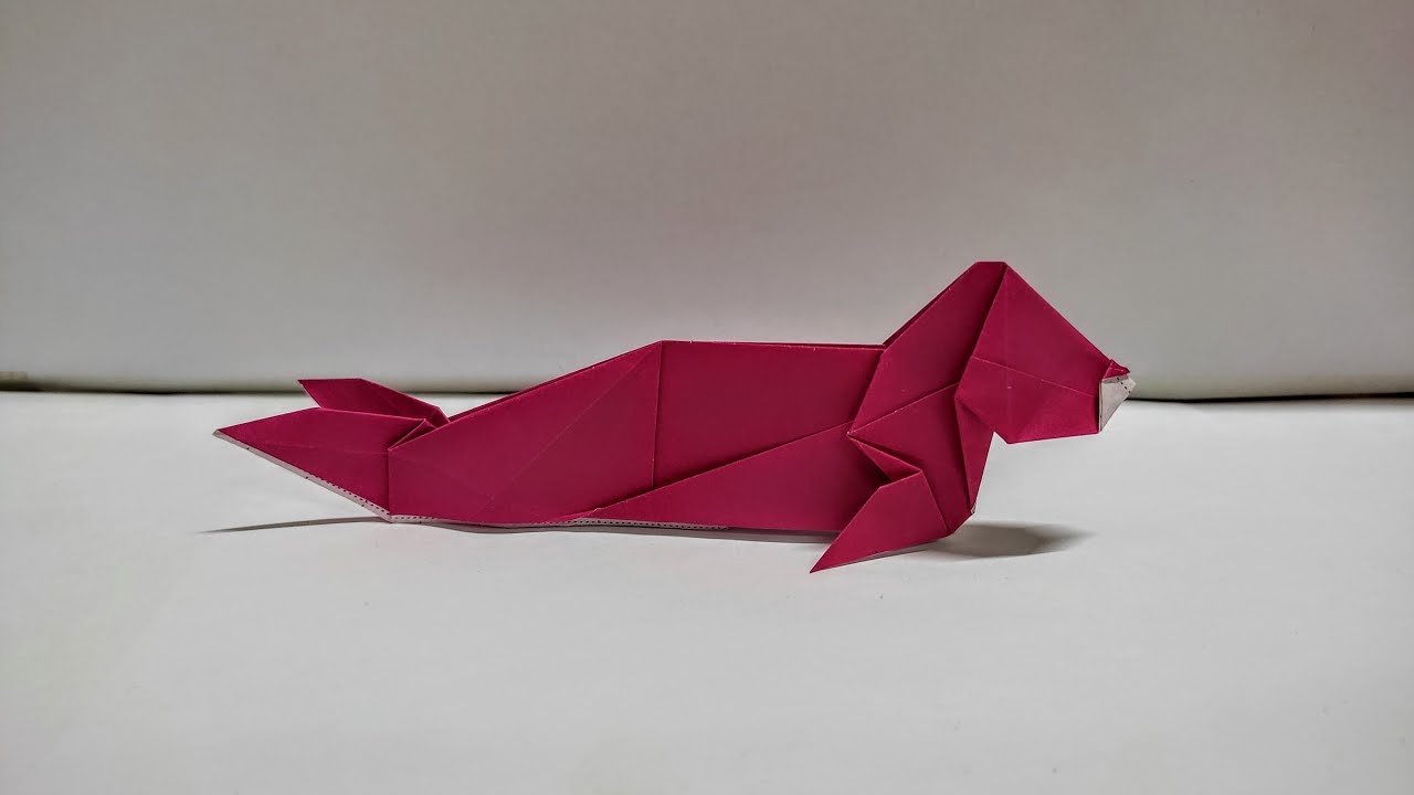 Origami Seal Easy | How To Make A Paper Origami Seal Easy | Origami Tutorial
