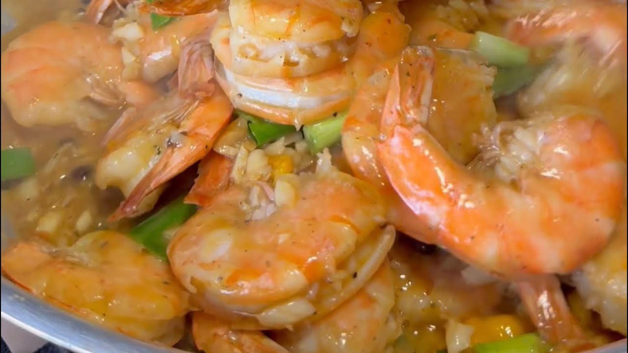 Quick 15 minute Shrimp dinner with lots of Island Flavors..