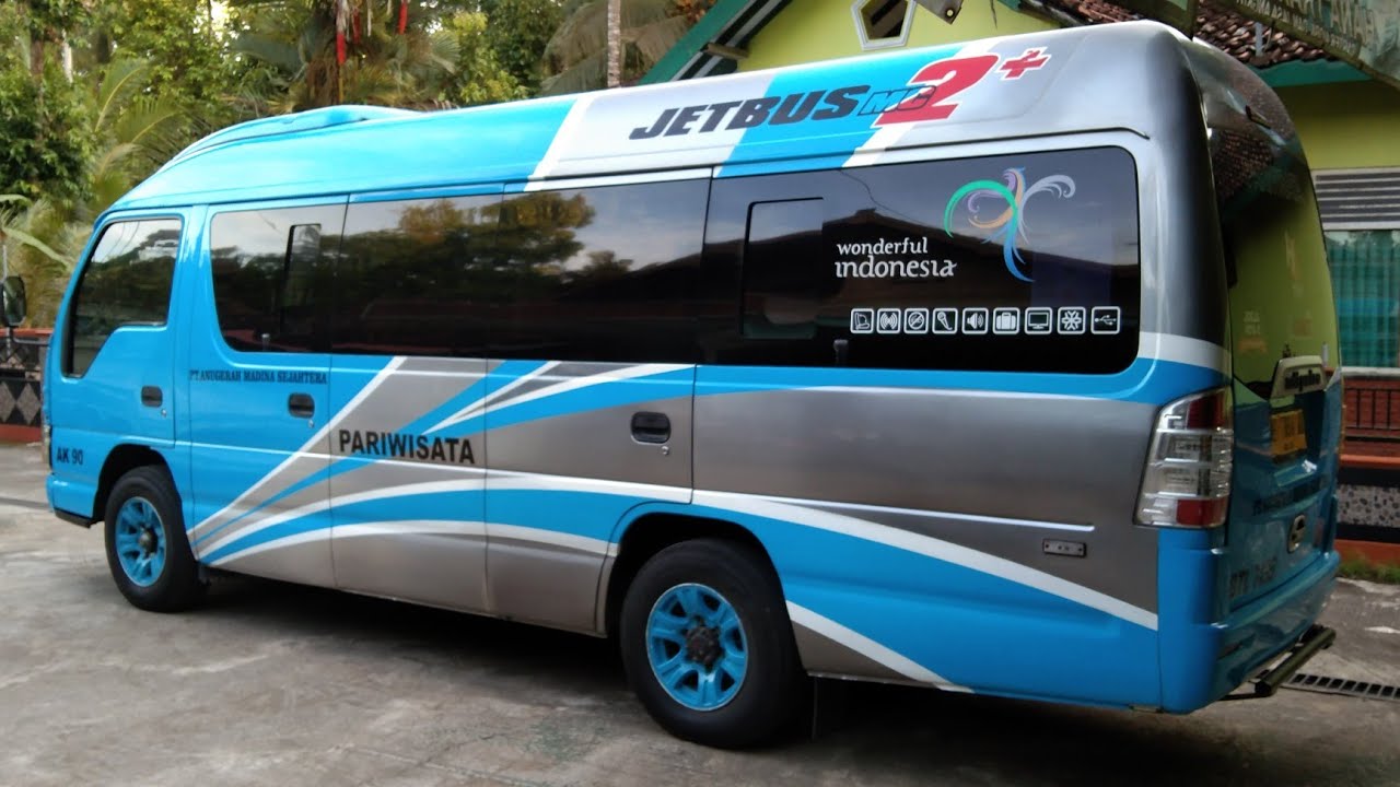 DIJUAL ISUZU ELF LONG NKR 55 ADIPUTRO kondisi siap pakai plat kuning izin wisata