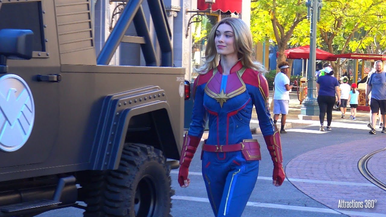 NEW! Captain Marvel Character at Disneyland Resort