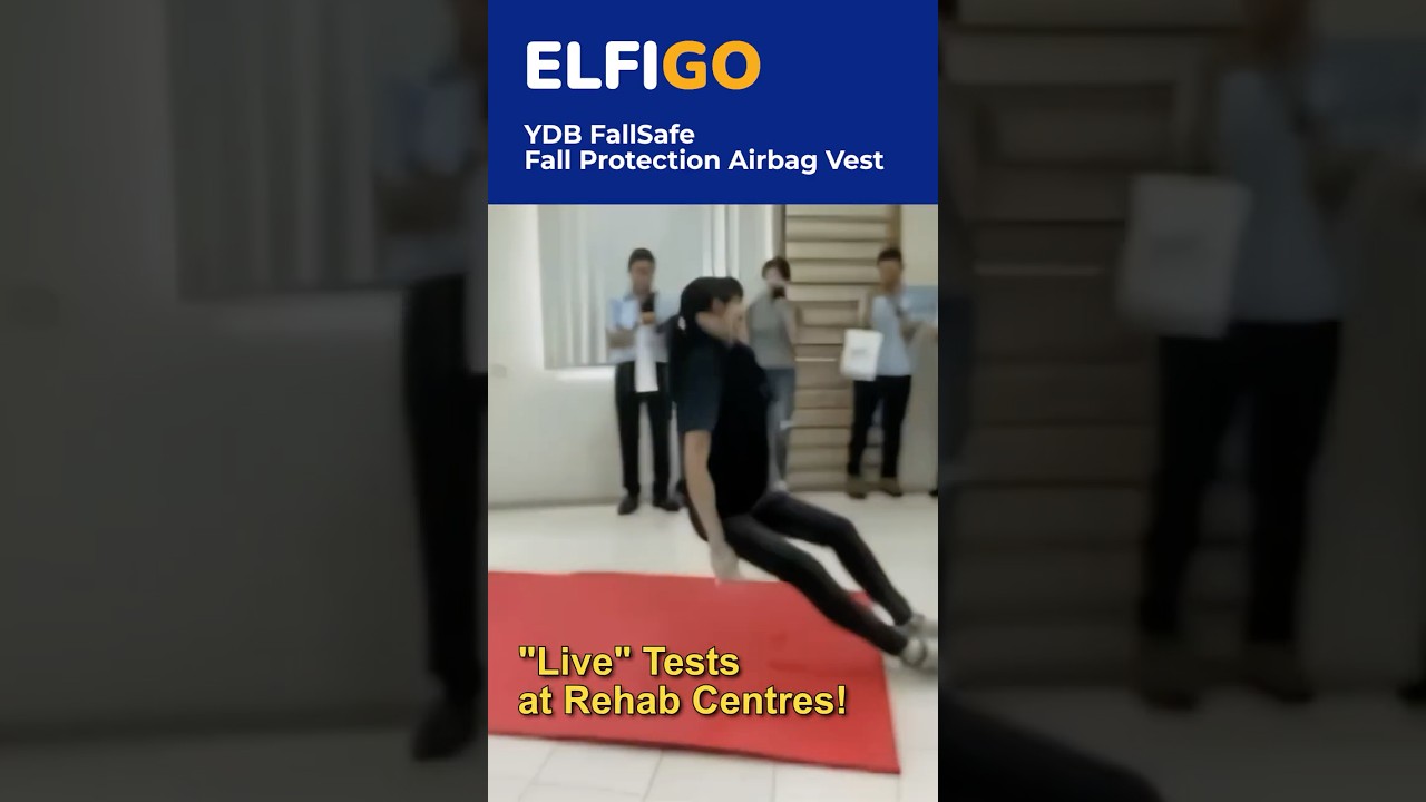 Rehab Center Demo Airbag Safety Vest Inflates in 0.18 Seconds #shorts