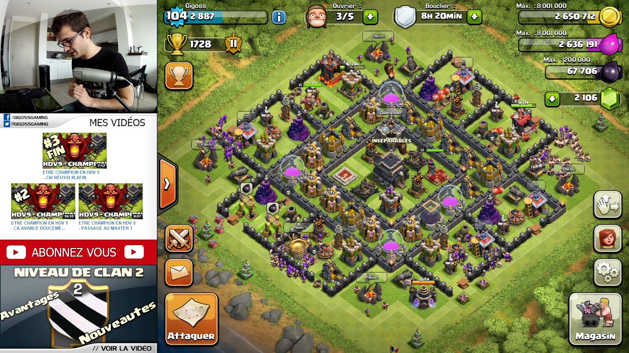 HDV 9 RUSH CHAMPION - Clash of clans