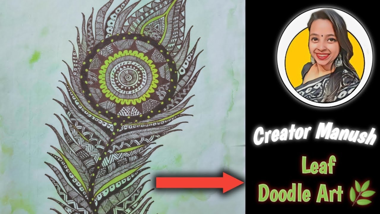 Leaf Mandala Art🌿🌿 || by Shamayeeta Bose || Creator Manush