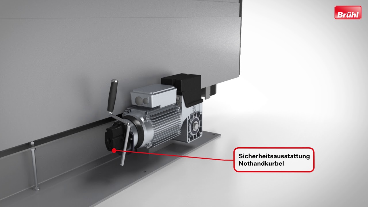 MSST®-PL-2-F  Maschinenschutz-Schiebetor PerformanceLine – Zwei Flügel freitragend