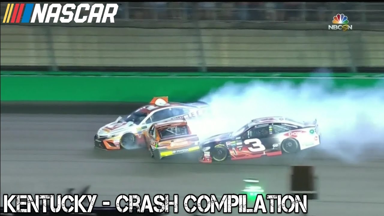 Nascar - 2017 - Kentucky - Crash Compilation